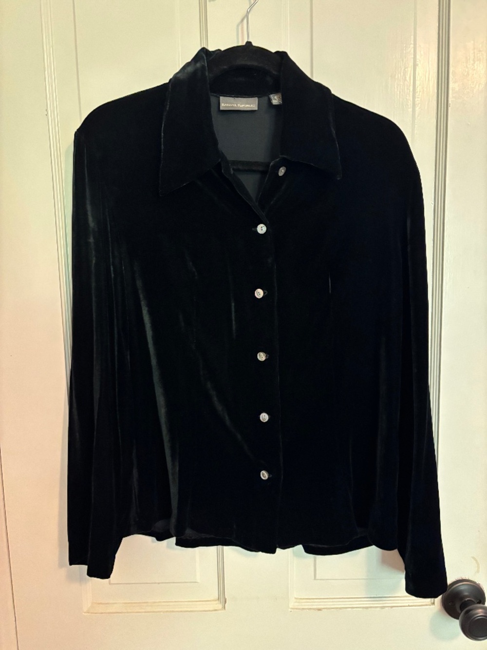 Black velvet top